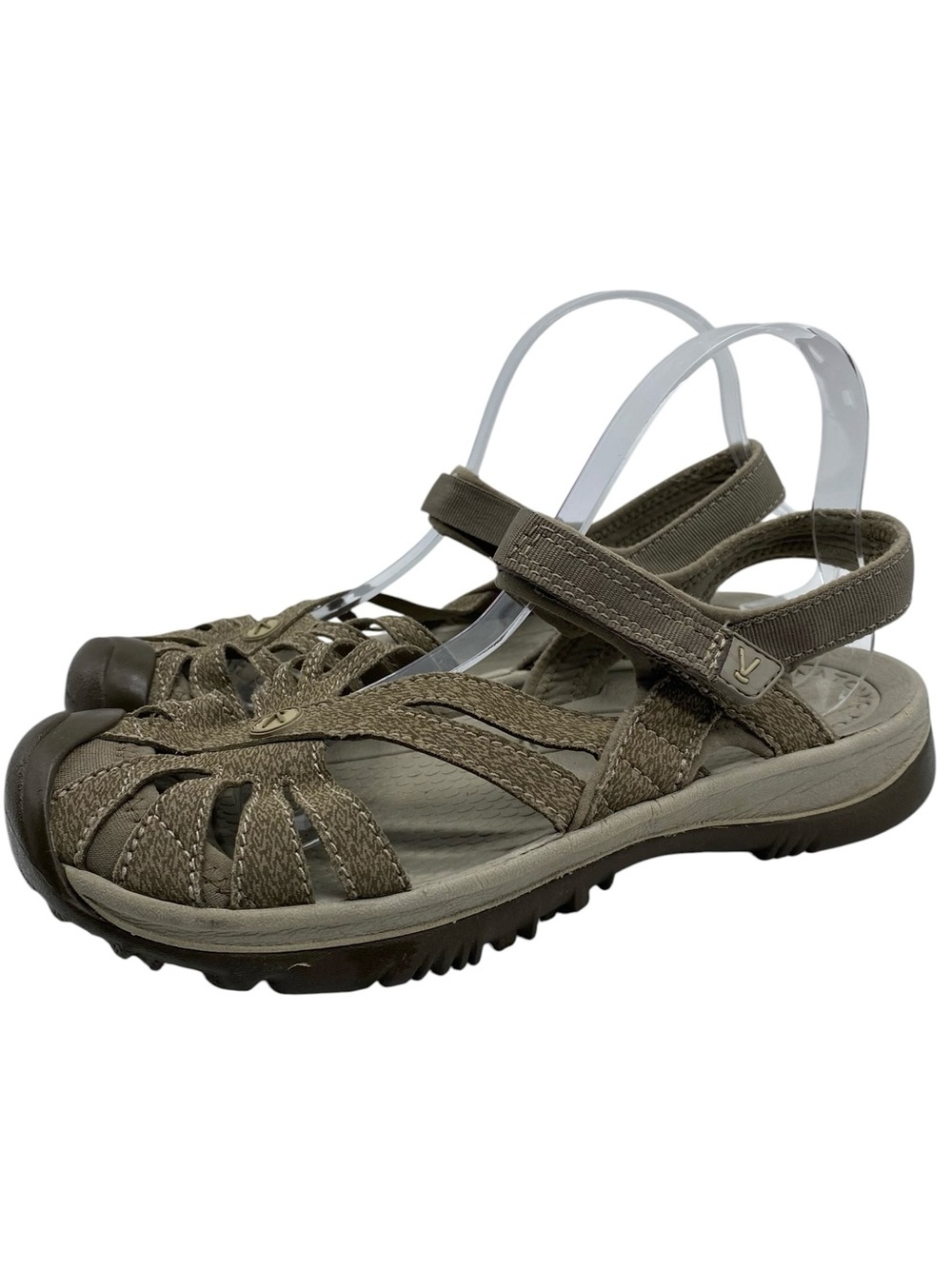 Keen Womens Shoes Rose Sandals Sz 9 Taupe Brown Leather Flat Breathable Outdoor